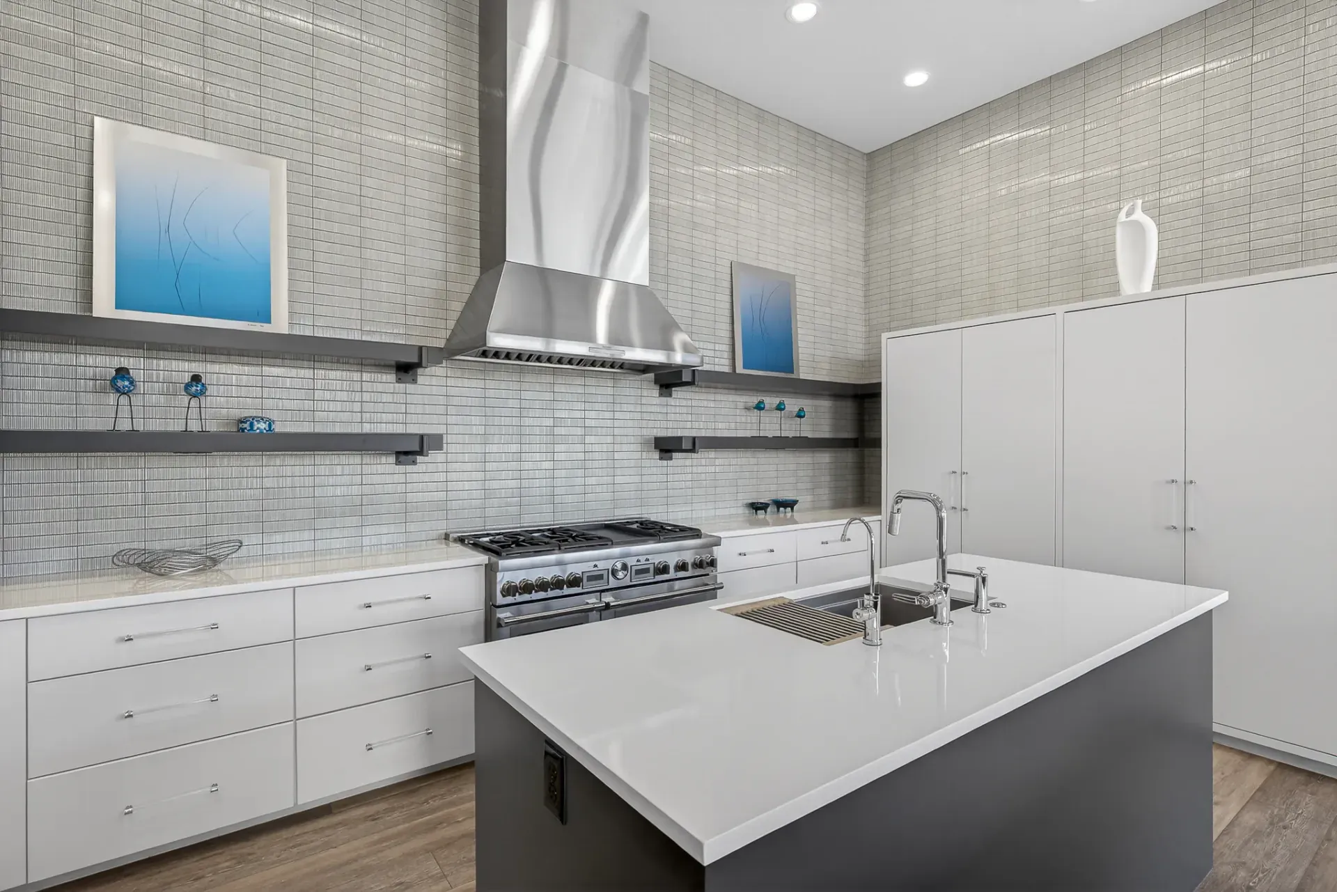 Kitchen with stainless appliances